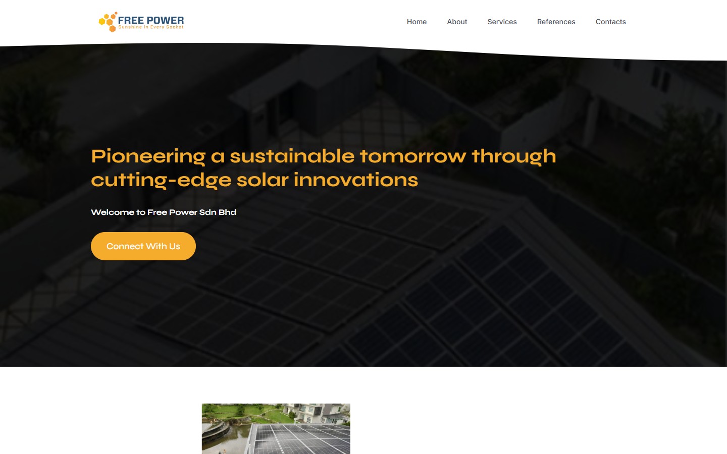 FreePower corporate website design